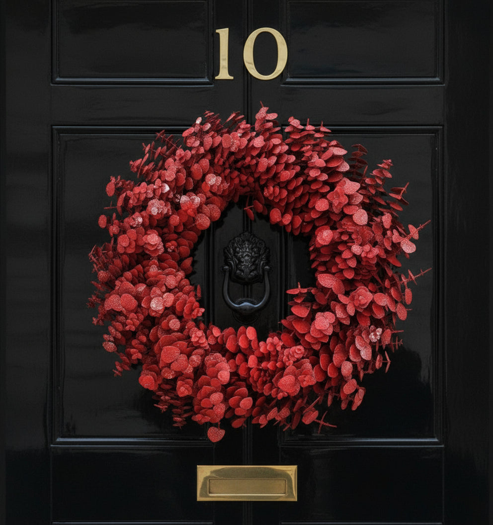 Red Designer Pennygum Wreath