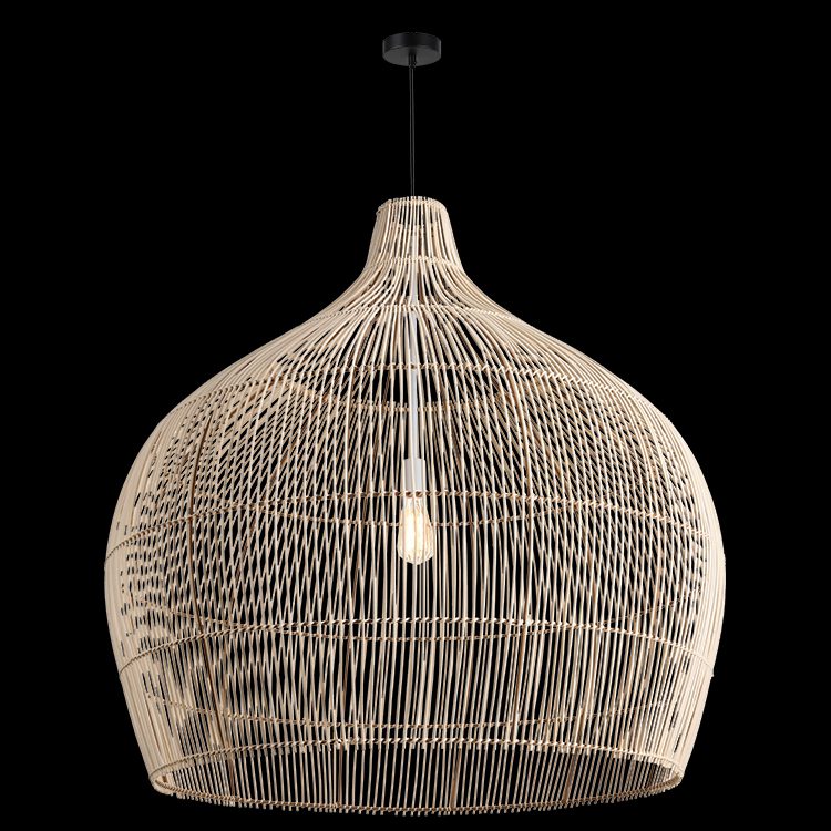 230v 40W E27 Rattan Pendant - 100cm Diameter