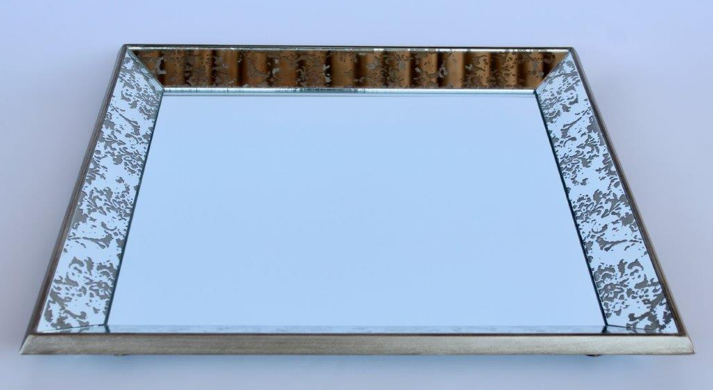 Large Square Mirror Tray
