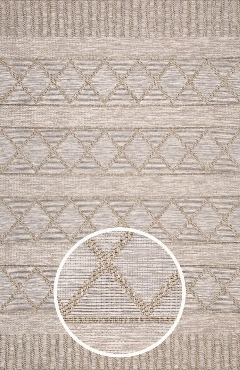 Alfresco Rug - Criss-Cross Beige