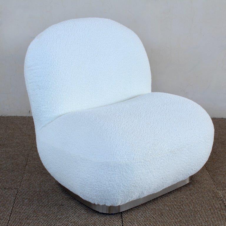 Light Cream Chair with no Arms