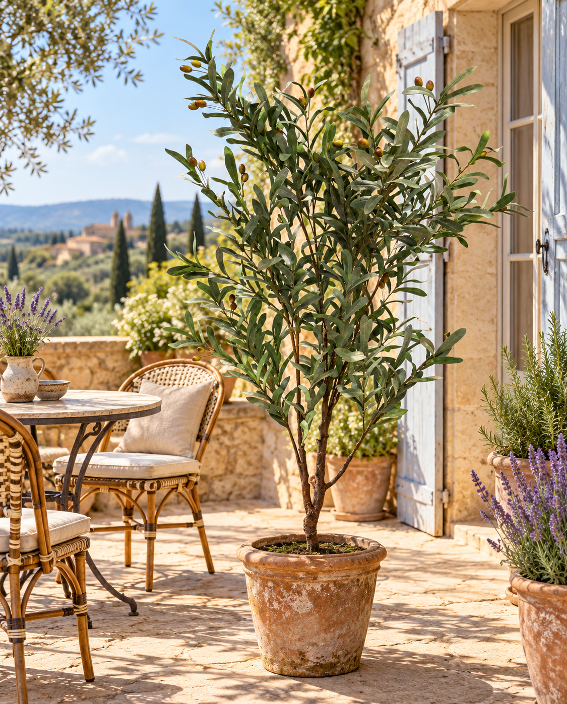 180cm Faux Tuscan Olive Tree
