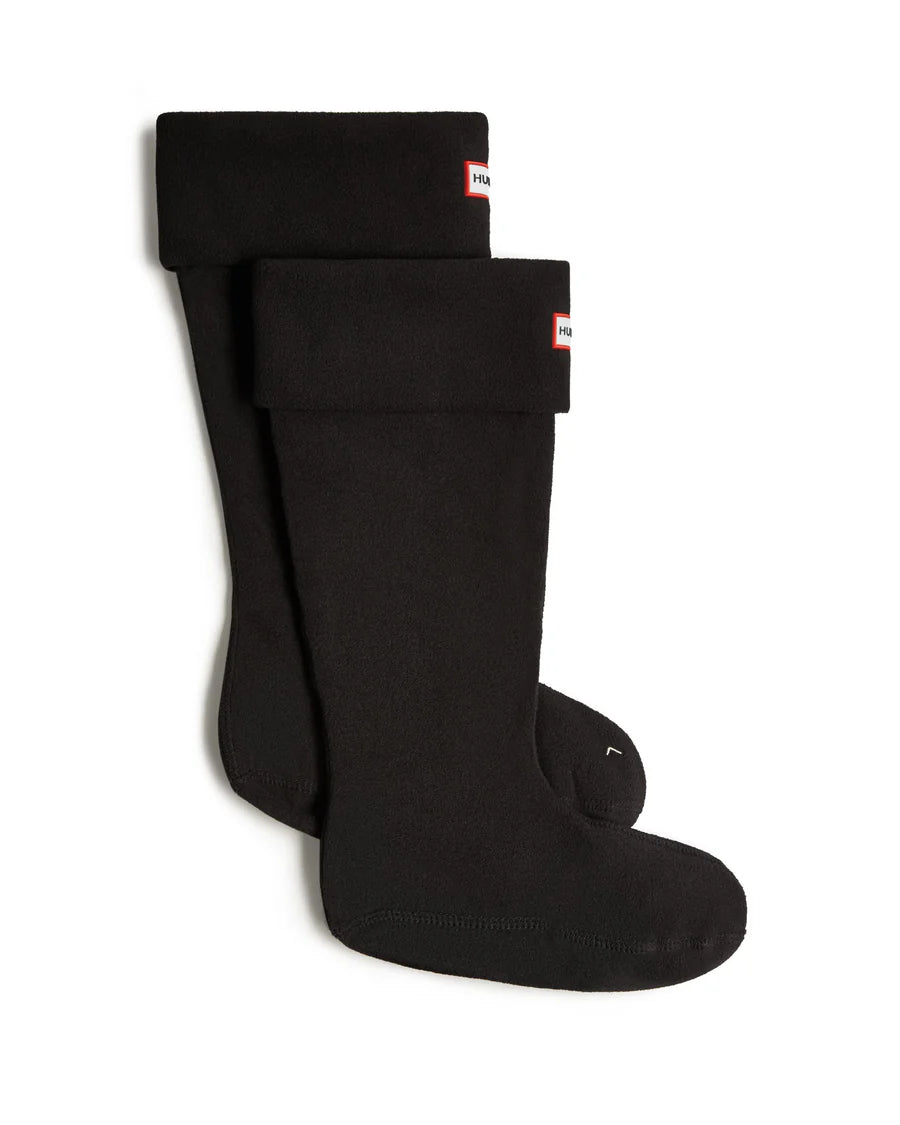 Hunter Fleece Tall Boot Sock - Black
