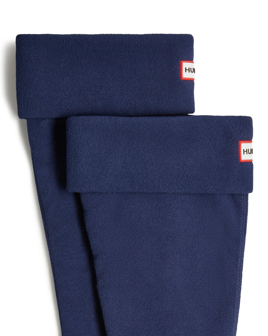 Hunter Fleece Tall Boot Sock - Navy