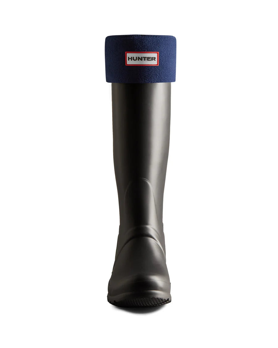 Hunter Fleece Tall Boot Sock - Navy
