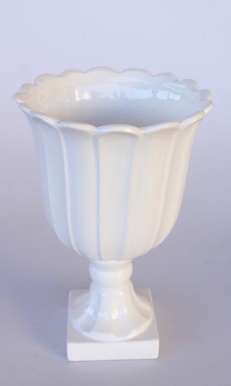 Medium White Vase/Urn