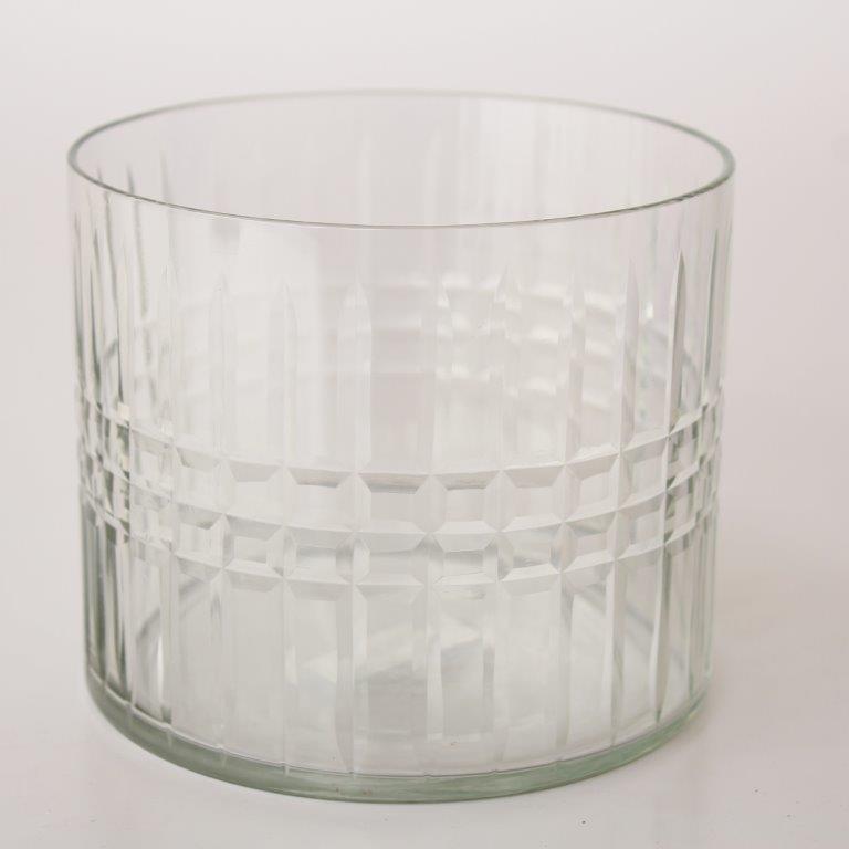 Glass Etched Vase