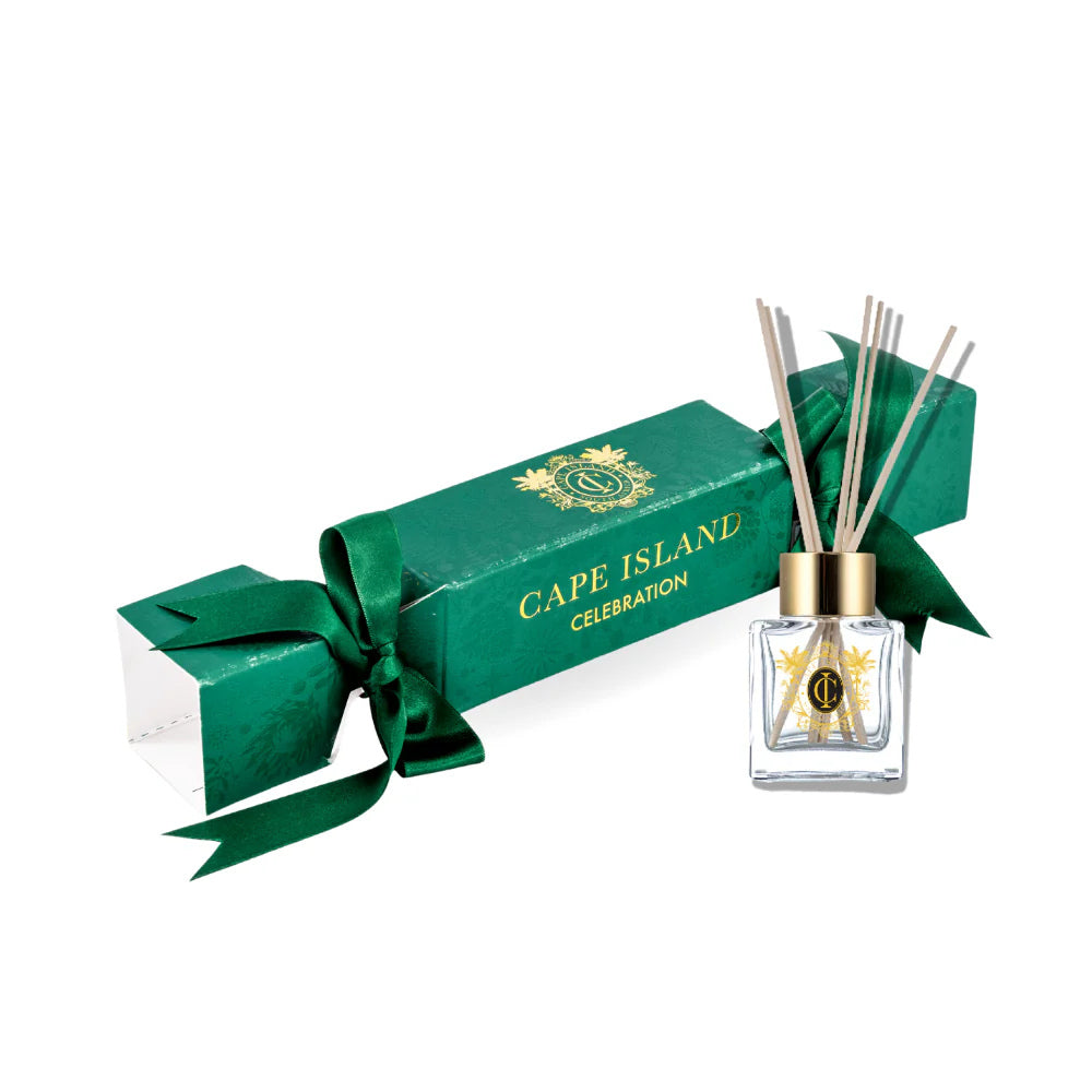 Cape Island - Celebration Mini Diffuser - Green Christmas Cracker