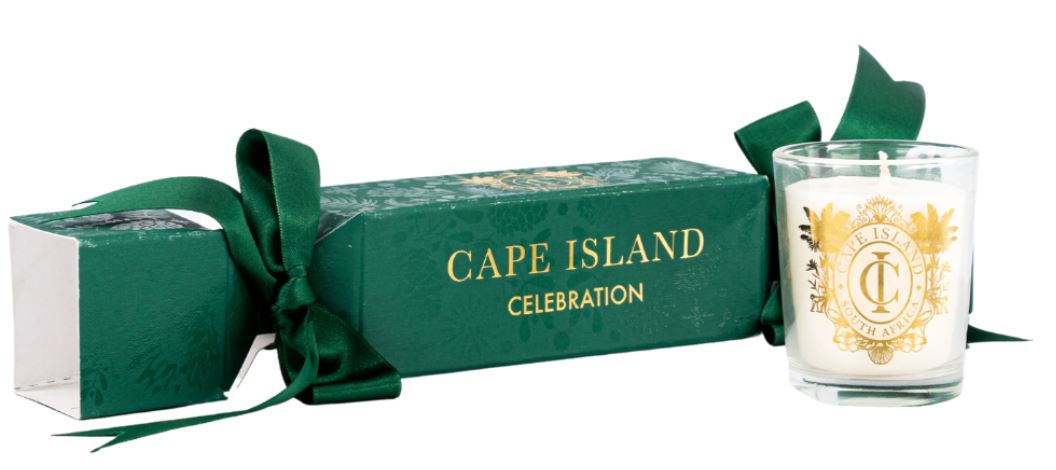 Cape Island - Celebration Candle - Green Christmas Cracker