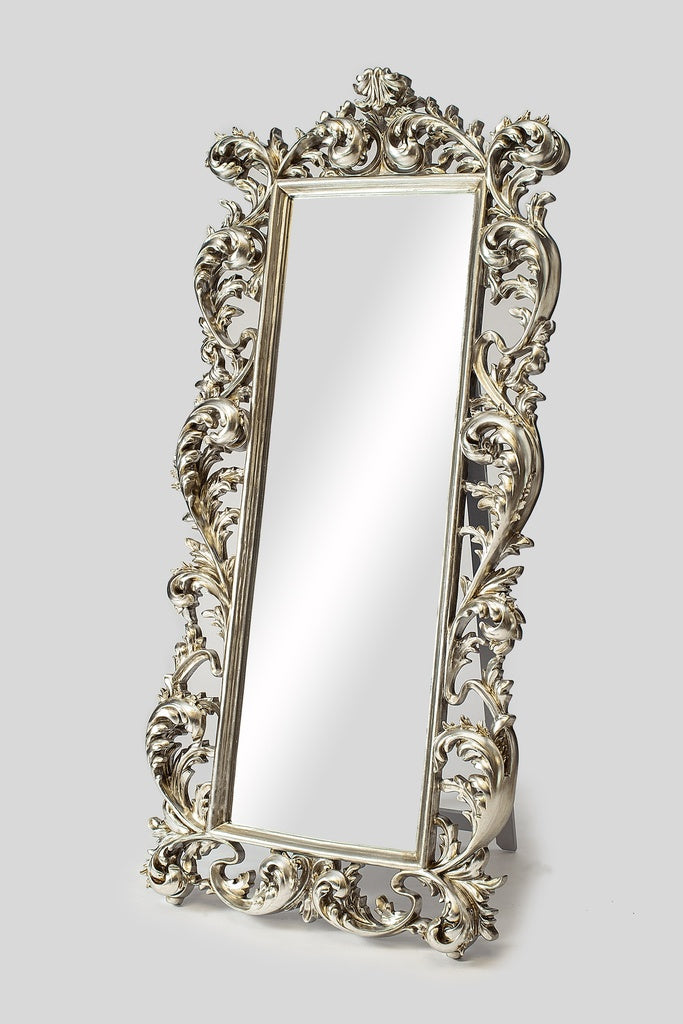 Ornate Full-Length Standing Mirror – Champagne Frame 870x1910mm Vintage Style