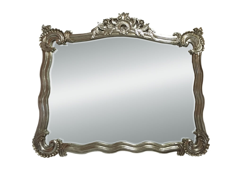 Ornate Wall Mirror – Champagne Frame 1270x1490mm Vintage Decorative Accent