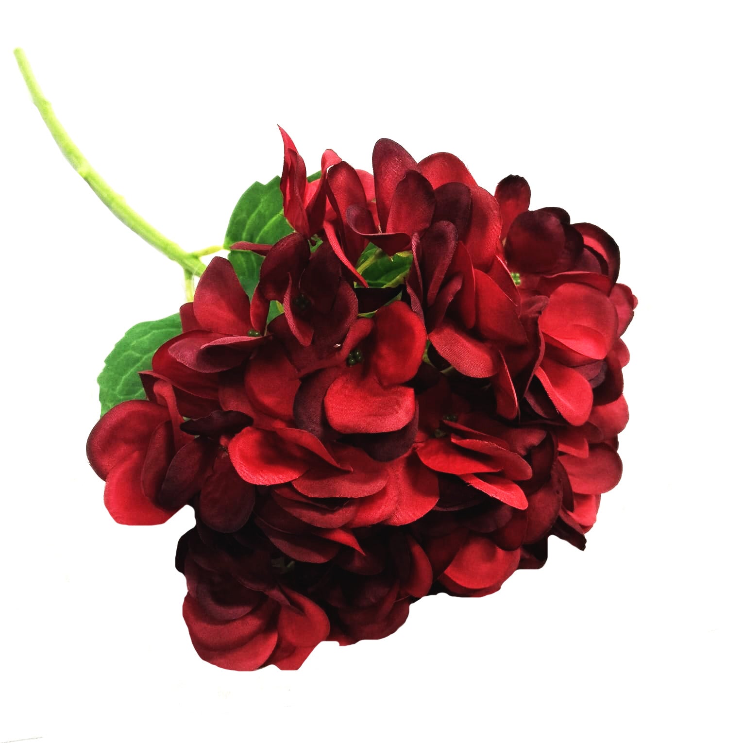 Set of 6 Deep Red Hydragea Sprays