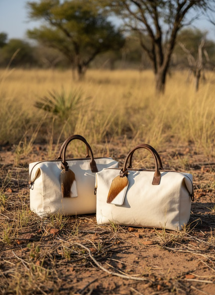 Set of 2 Custom Made REAL Impala Skin Luggage Tags