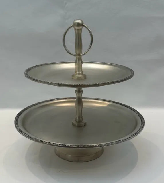 Patisserie 2 Tier Round Beaded
