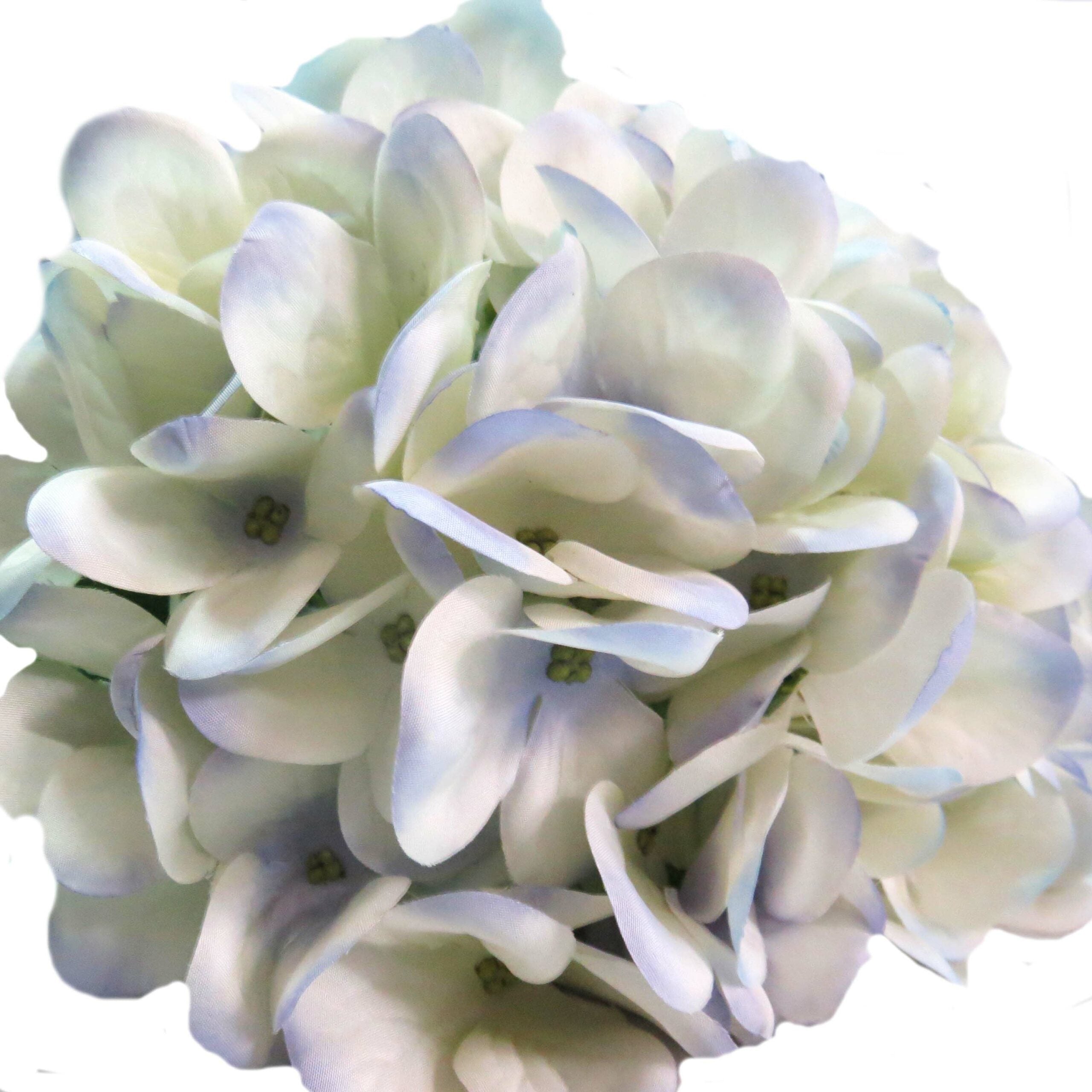 50cm White & Pale Blue Hydrangea