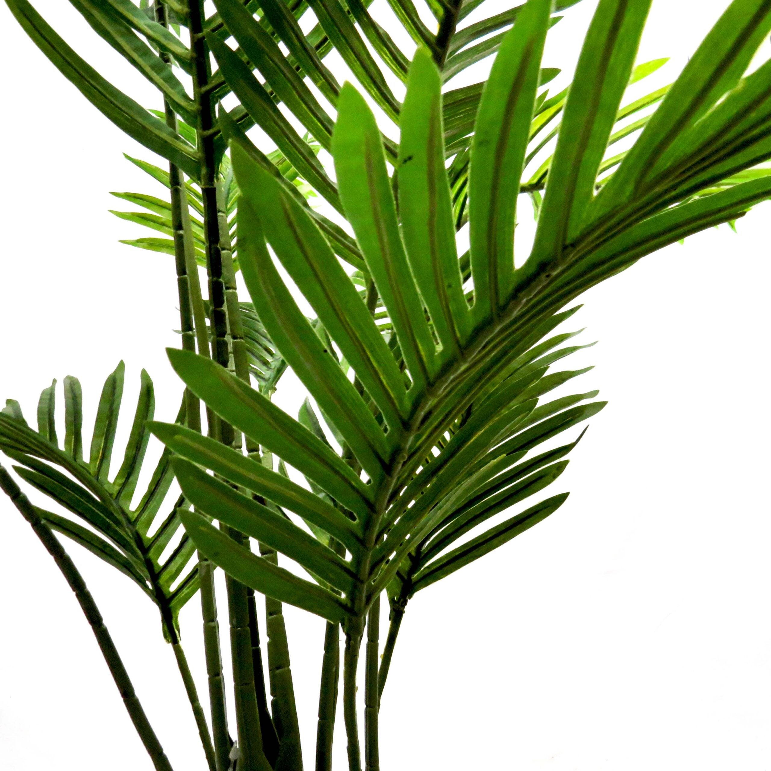 Graceful Multi-Trunk Faux Palm – A Natural Touch for Any Space