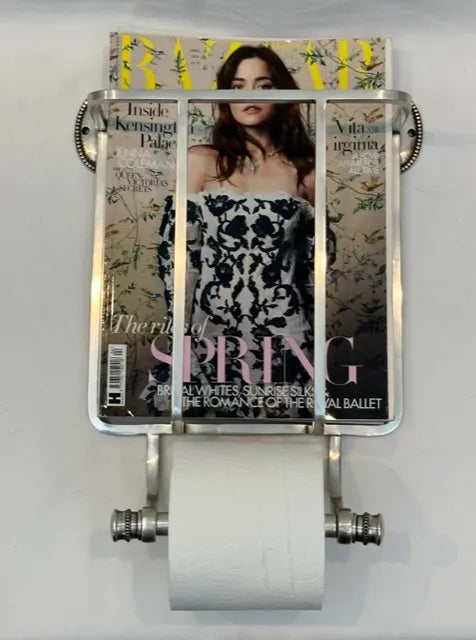 Oval Bead Toilet Roll & Magazine Holder - NetDécor