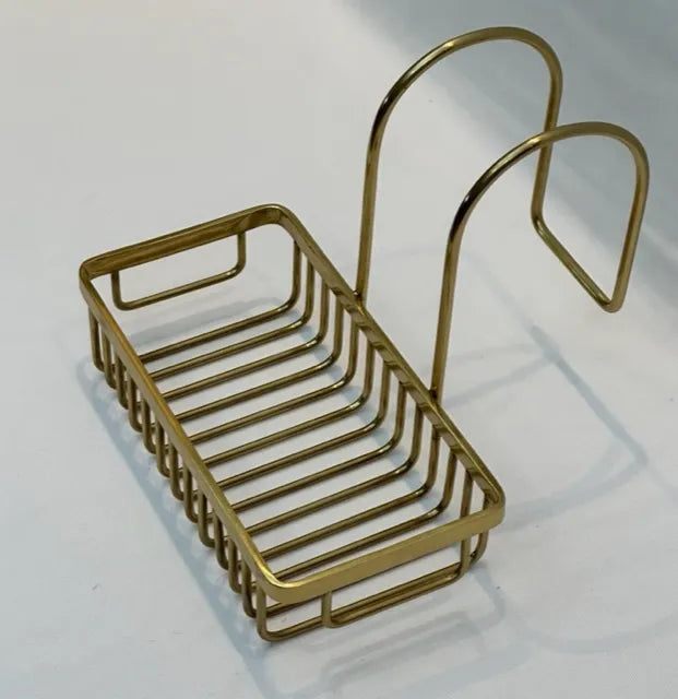 Antique Brass Bathtub Side Caddy - NetDécor
