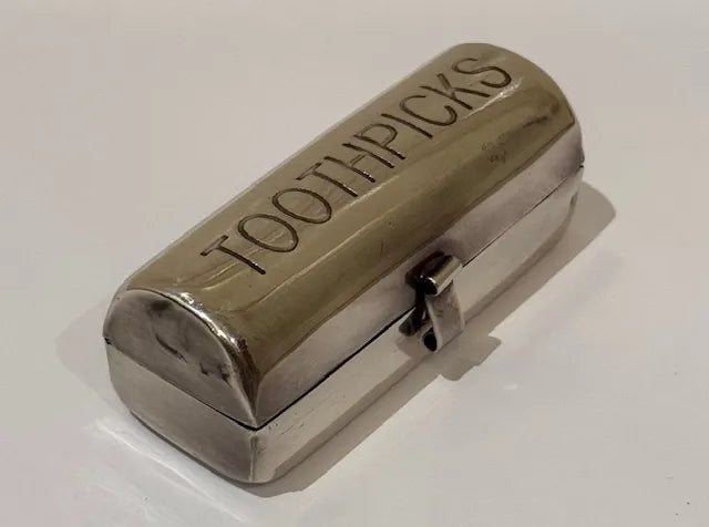 Toothpick Holder Kings Pewter