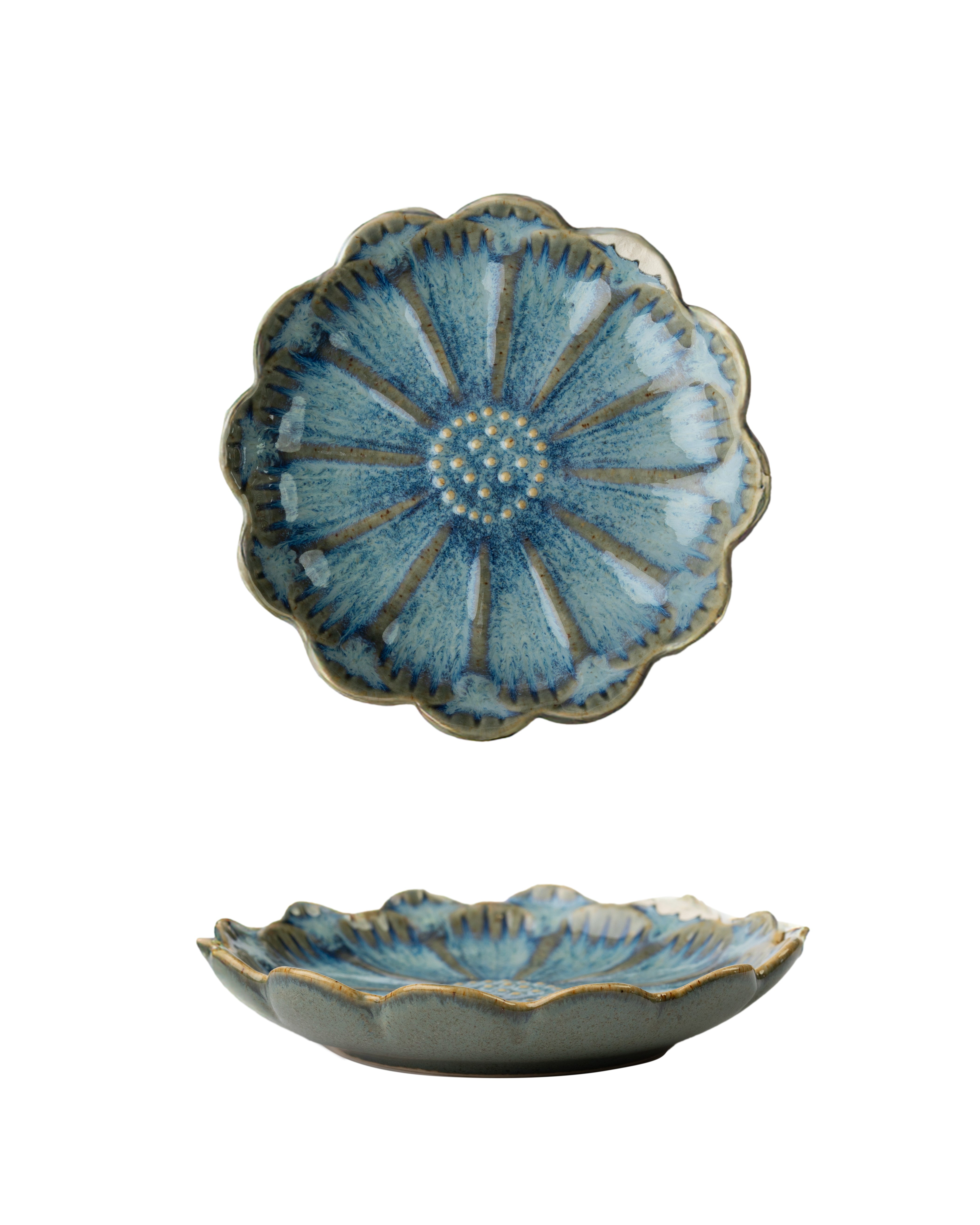 Japanese Lotus Dipping Dishes 4pc Option 1