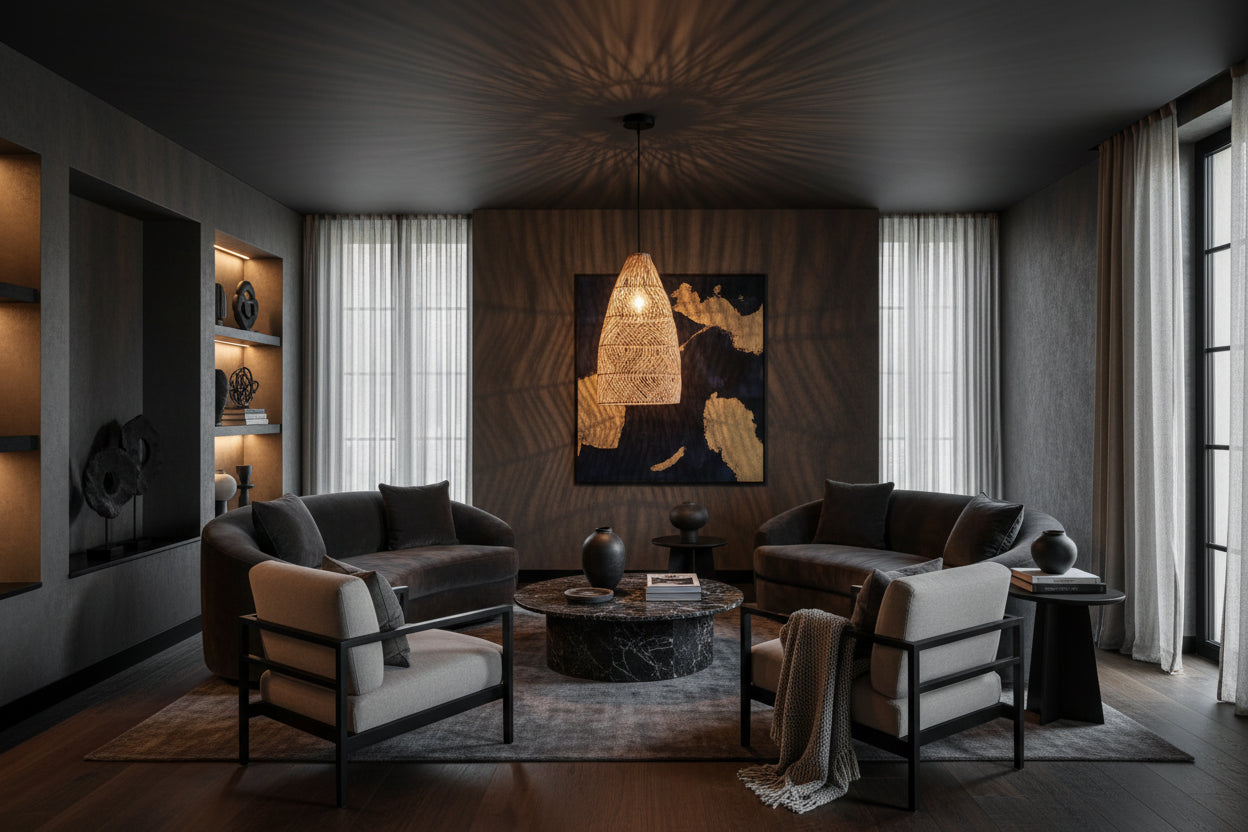 230v 40W E27 Rattan Pendant