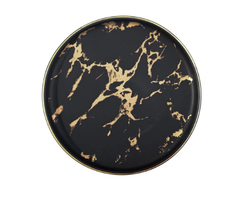 Kintsukuroi Dinner Plates 4pc Set in Black or White