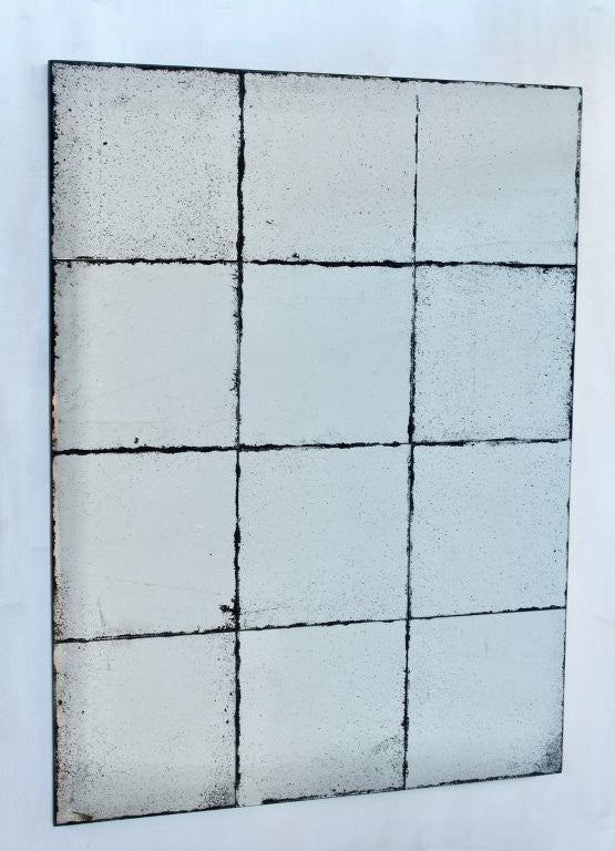 Large 12 Pane Vintage Mirror