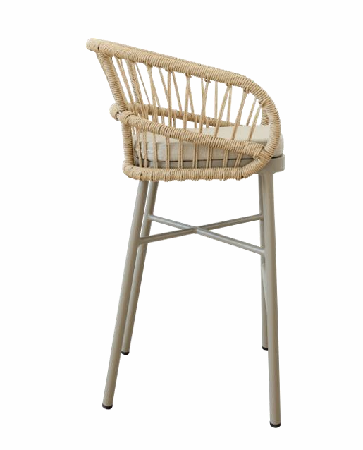 Lola Outdoor Bar Chair in Corfu Dune