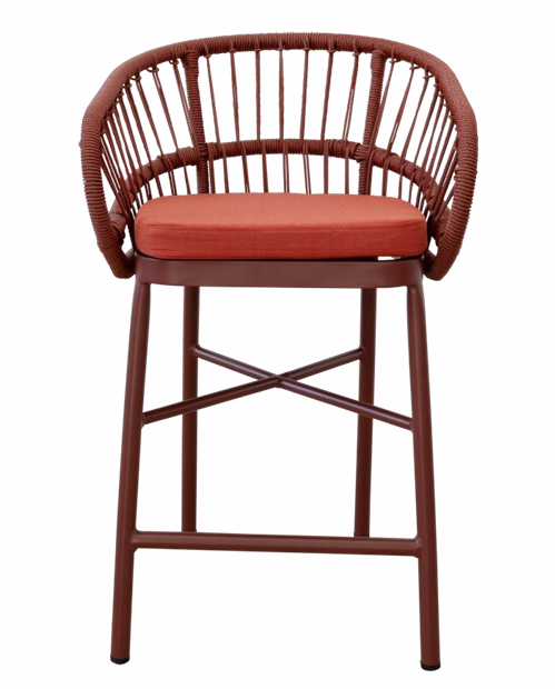 Lola Outdoor Counter Chair in Corfu Rooibos