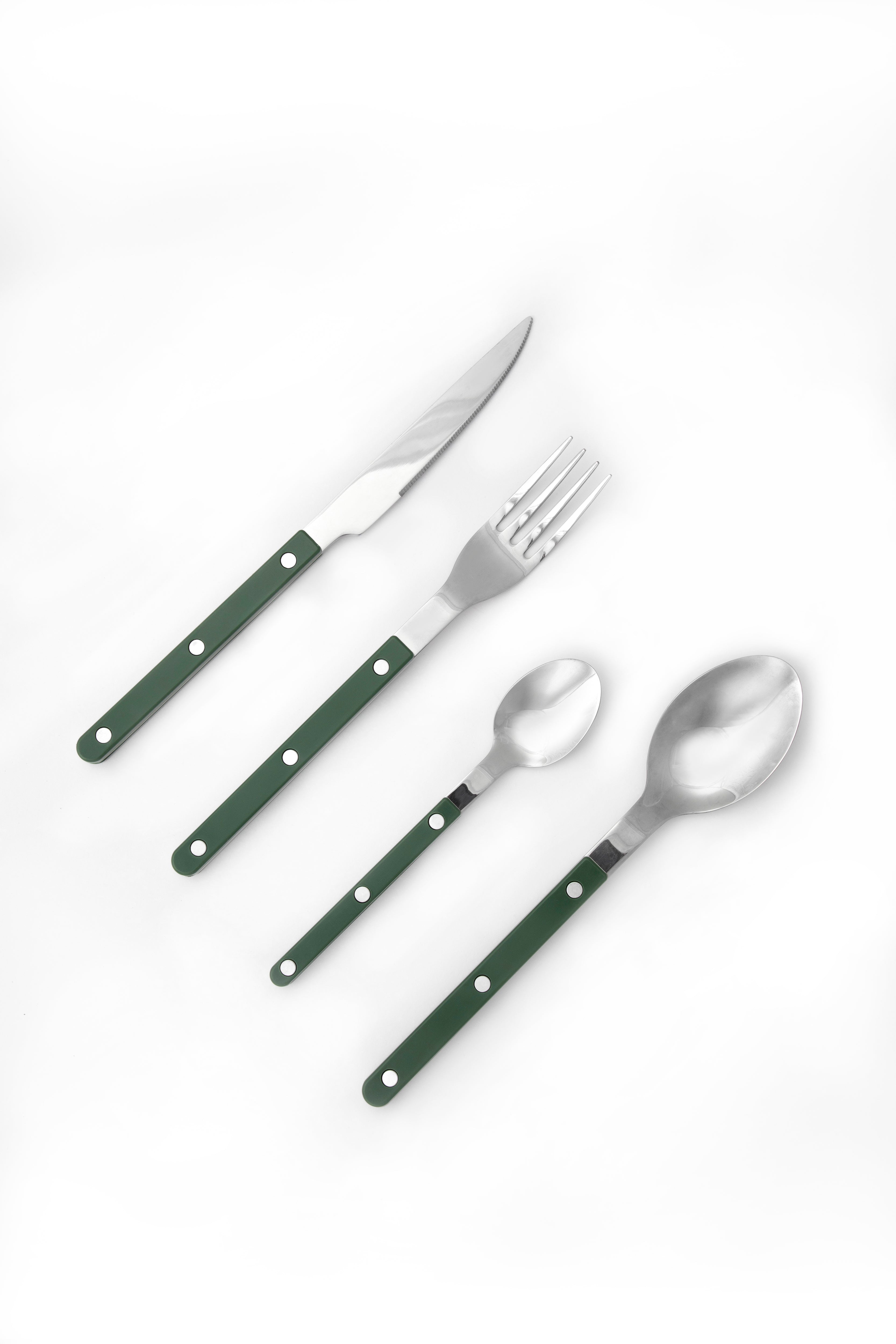 Louisiana 16 piece Cutlery Set in Dark Green