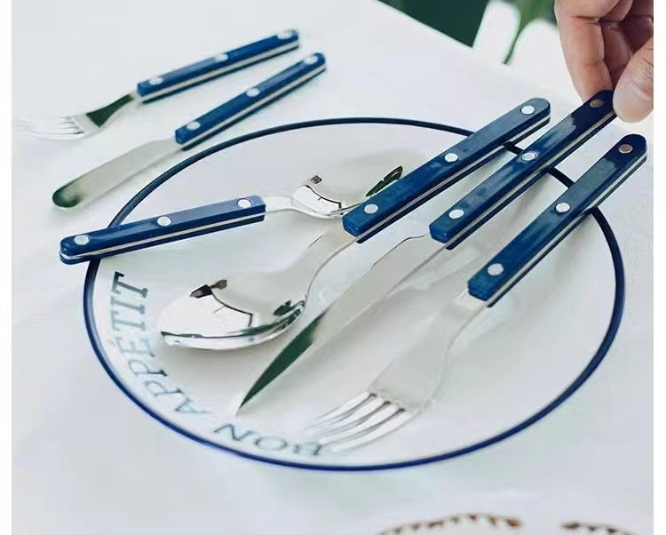 Louisiana 16 piece Cutlery Set in Navy Blue