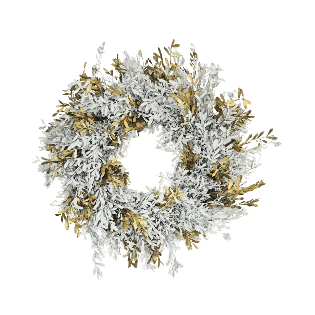 Myrtle Wreath – White & Gold