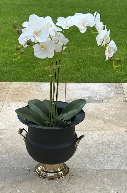 78cm Magnificent 3 Stem Faux Orchid