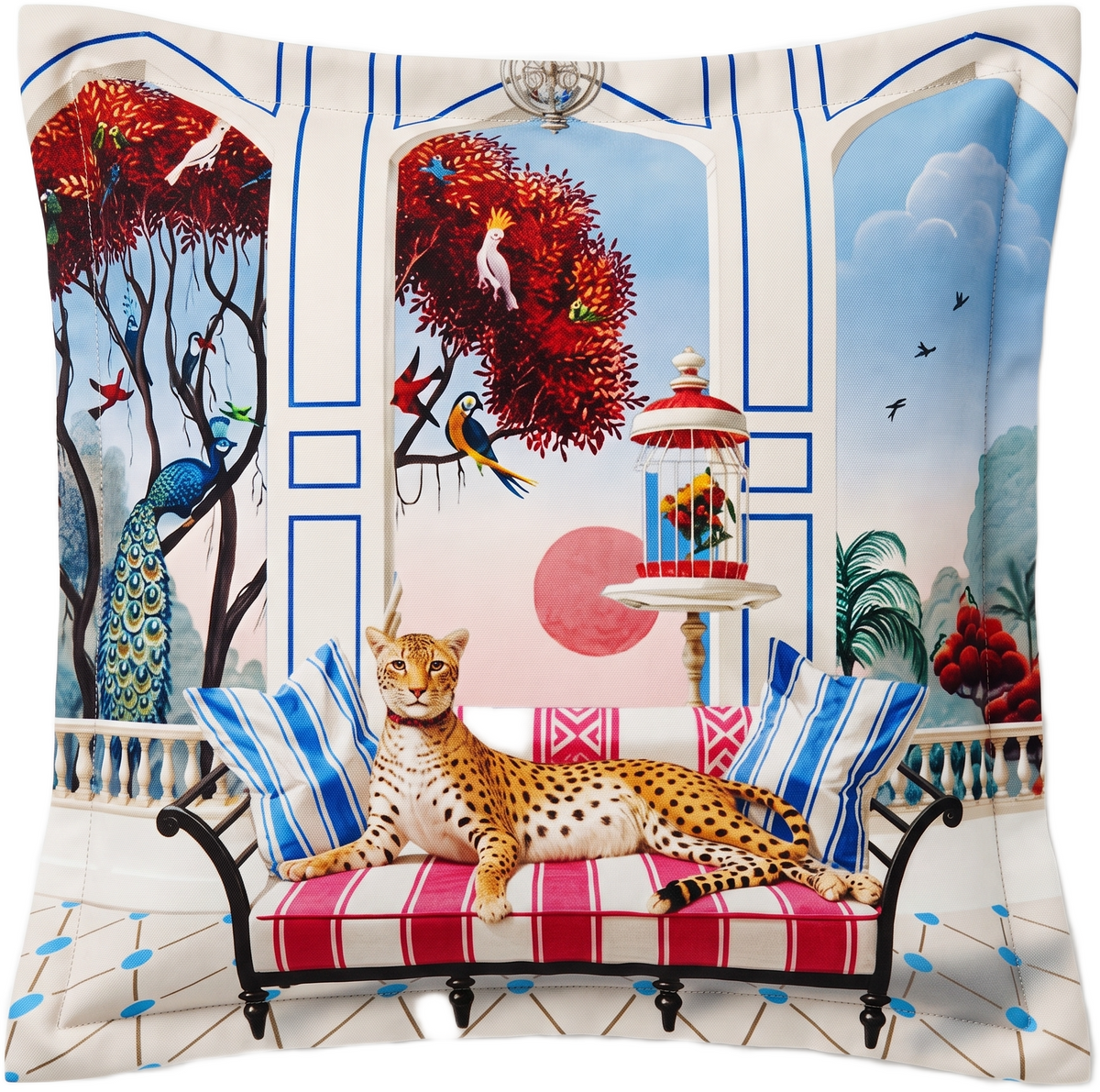 OYSTER CHEETAH SCATTER CUSHION