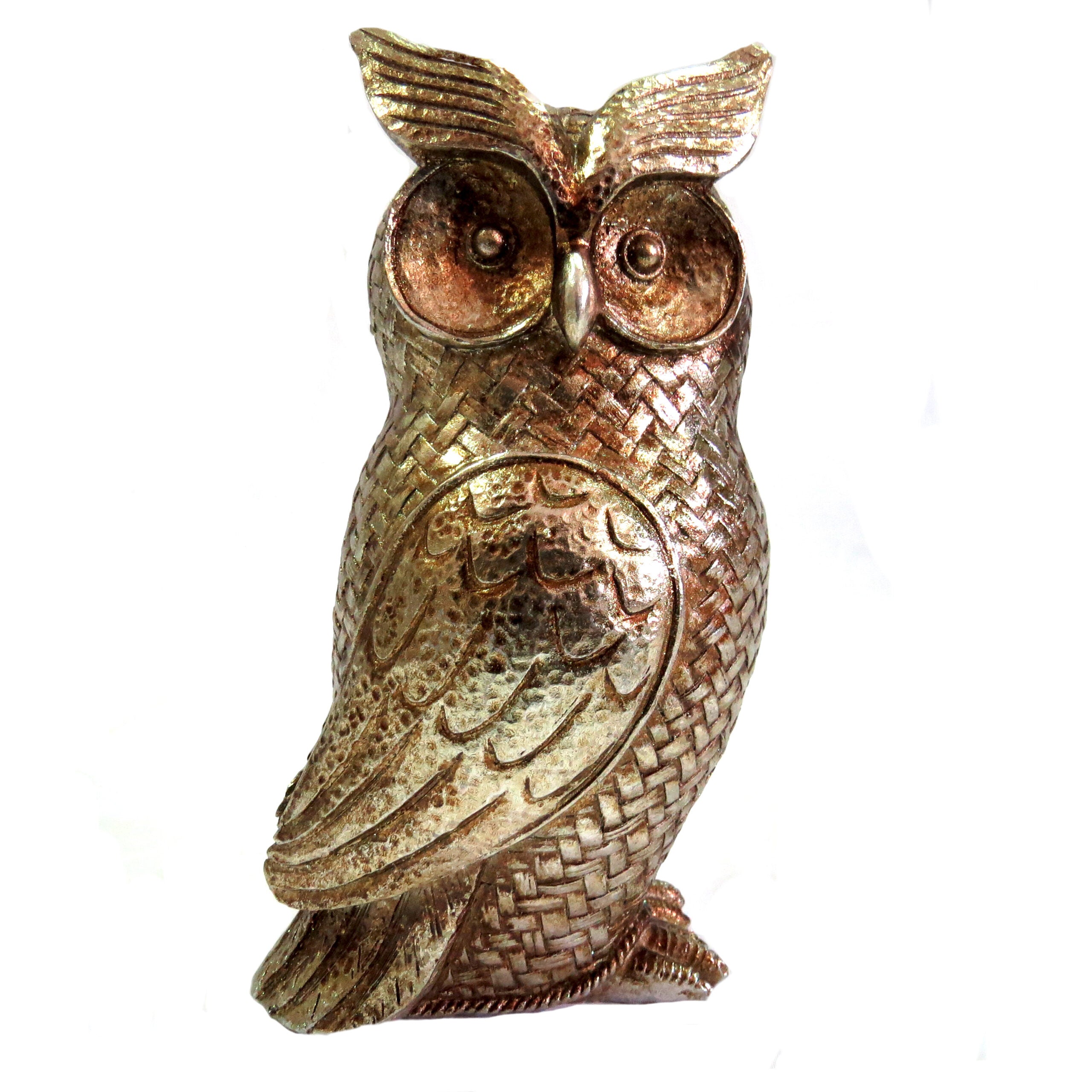 Medium Antique Owl Sculpture
