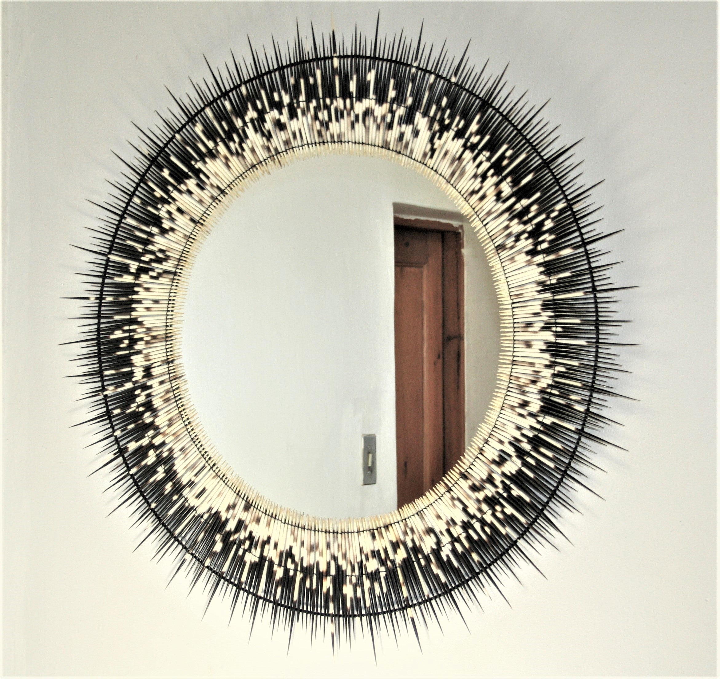 Large Porcupine Quill Mirror