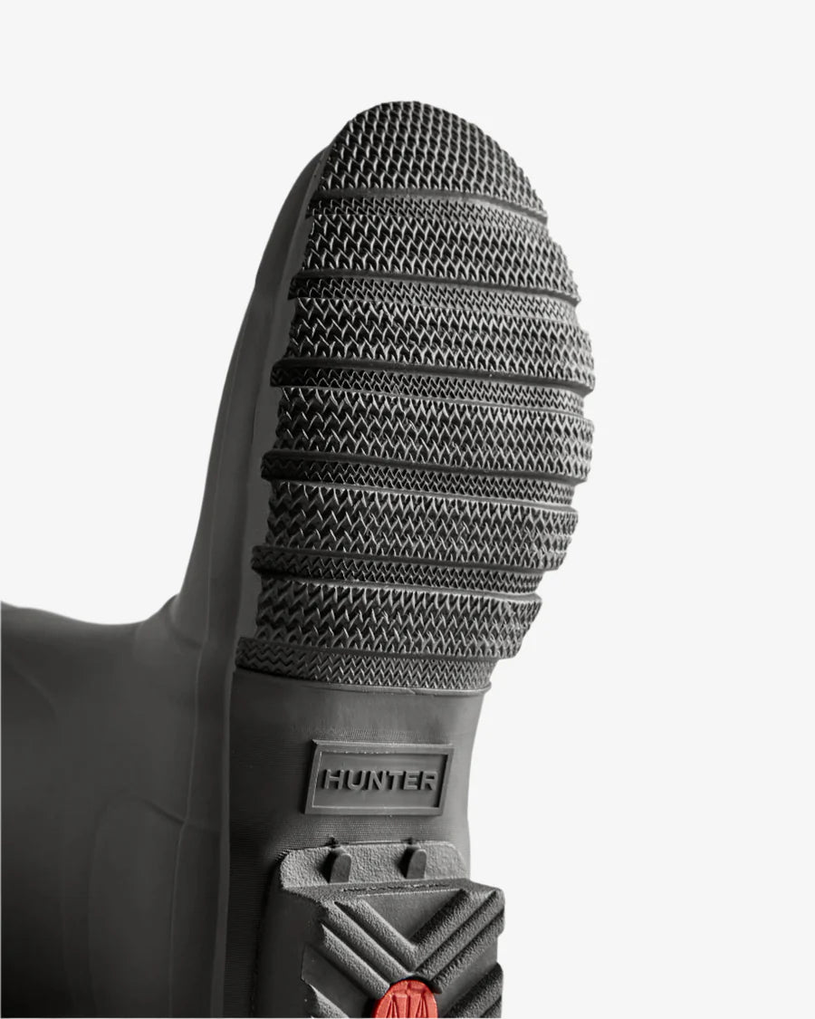 Women's Tri-Colour Logo Backstrap Short Wellington Boots - Black