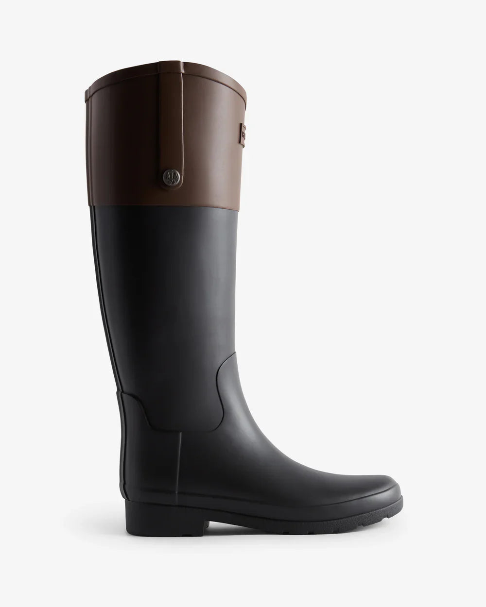 Women's Refined Riding Tall Wellington Boots - Black/Brown