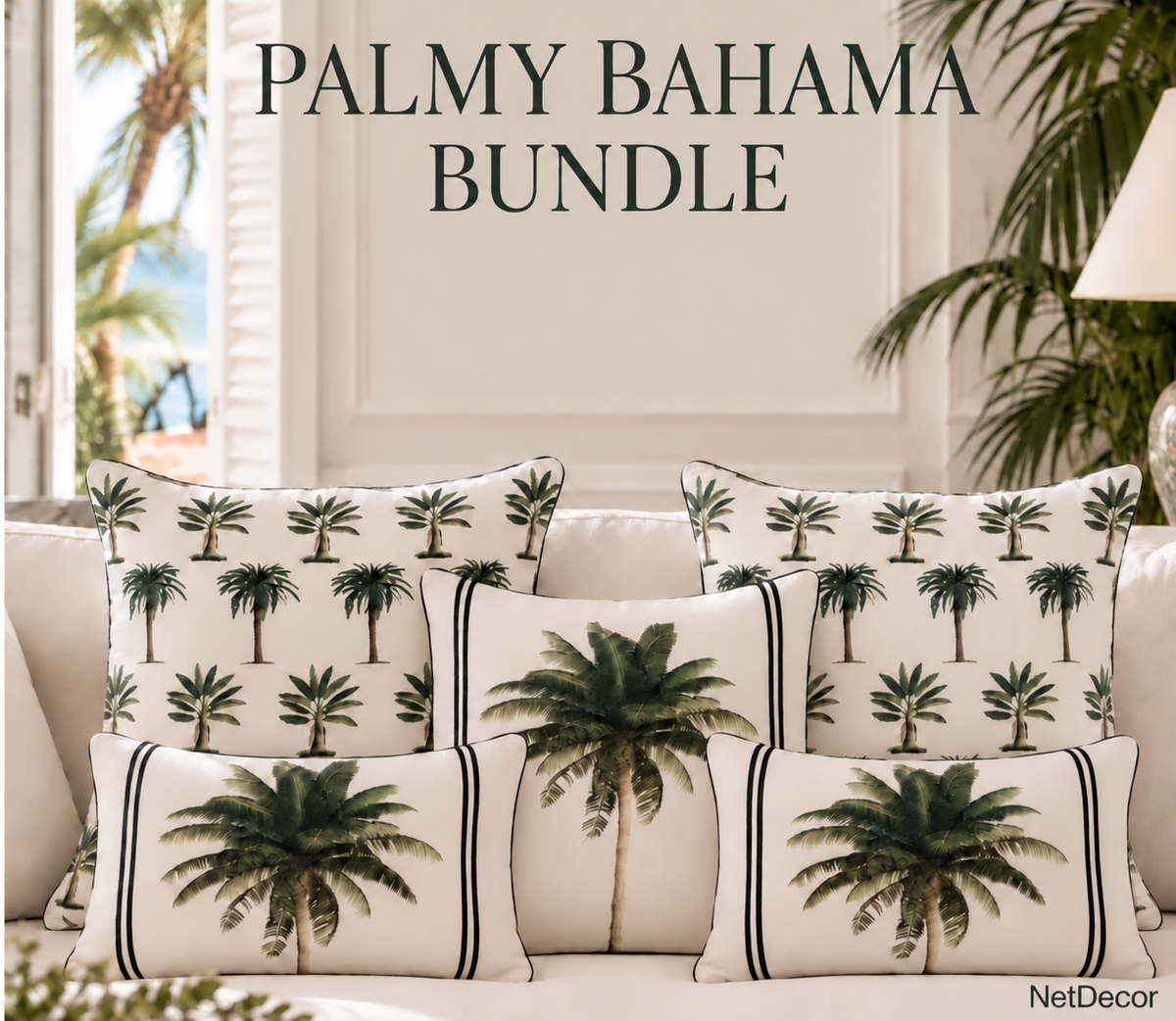 IMPORTED PALMY BAHAMA SCATTER CUSHION BUNDLE 🇦🇺