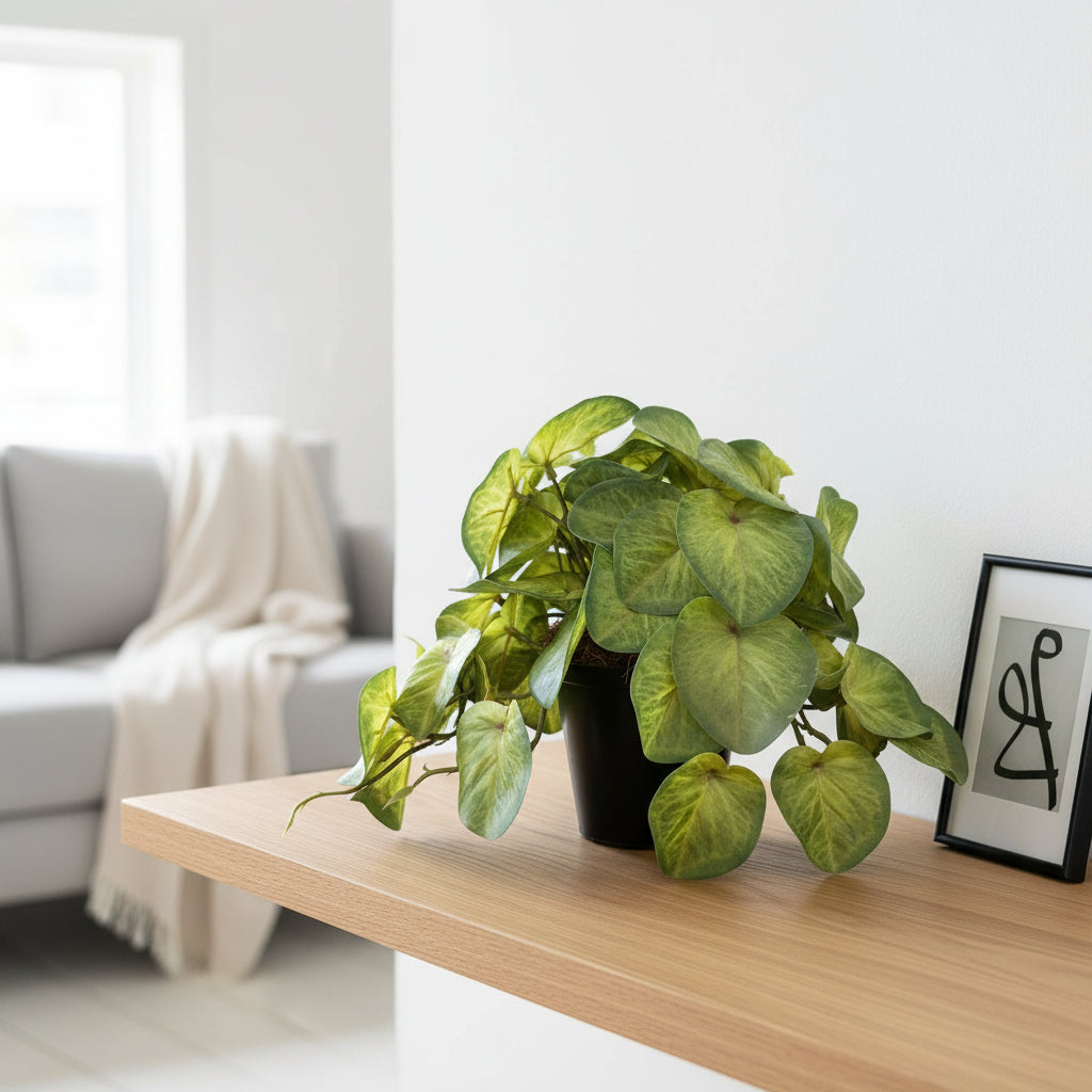 Faux Plantain Potted Plant