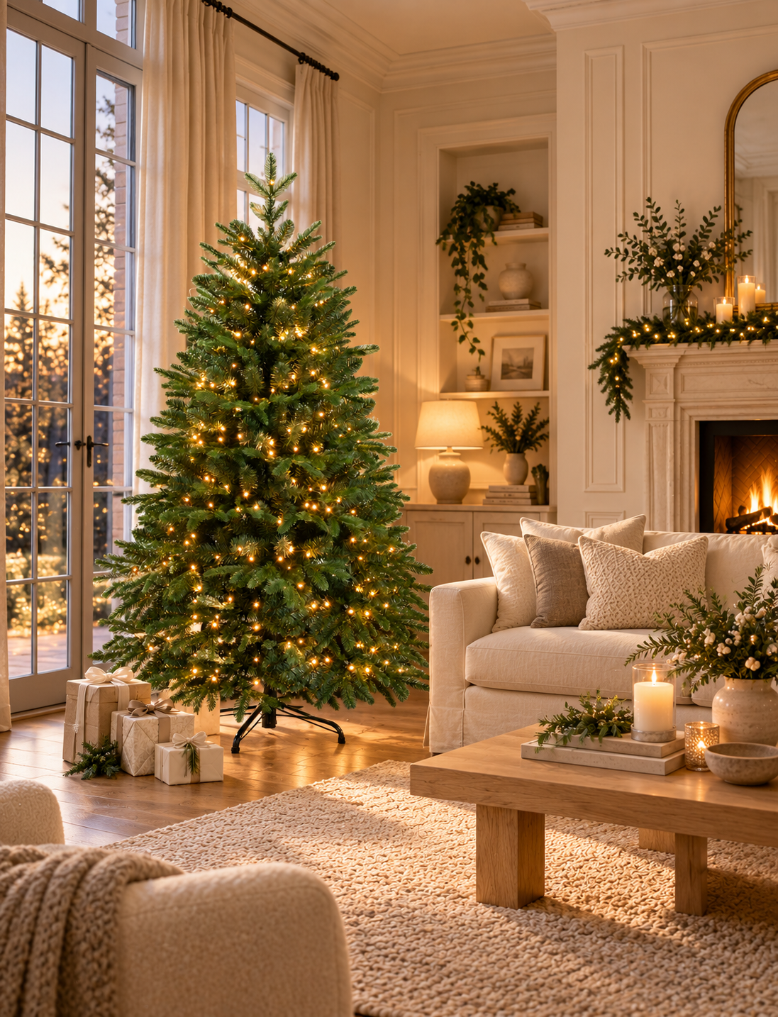 2.1m Christmas Tree with Baby Lights