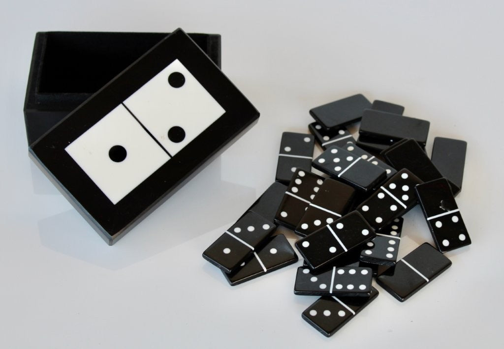 Black & White Dominoes Box