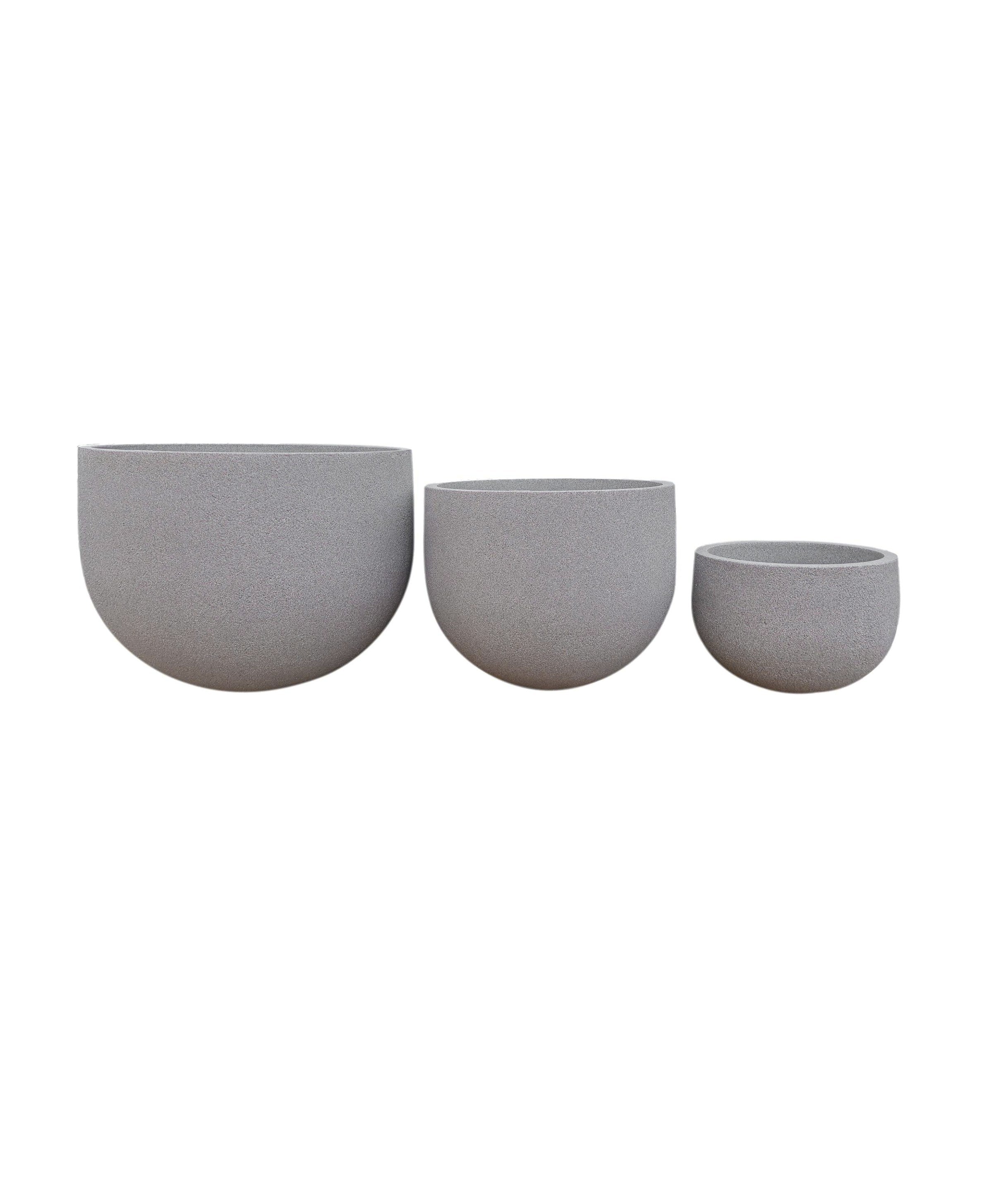 Rustic Cask Set of 3 Outdoor Planters
