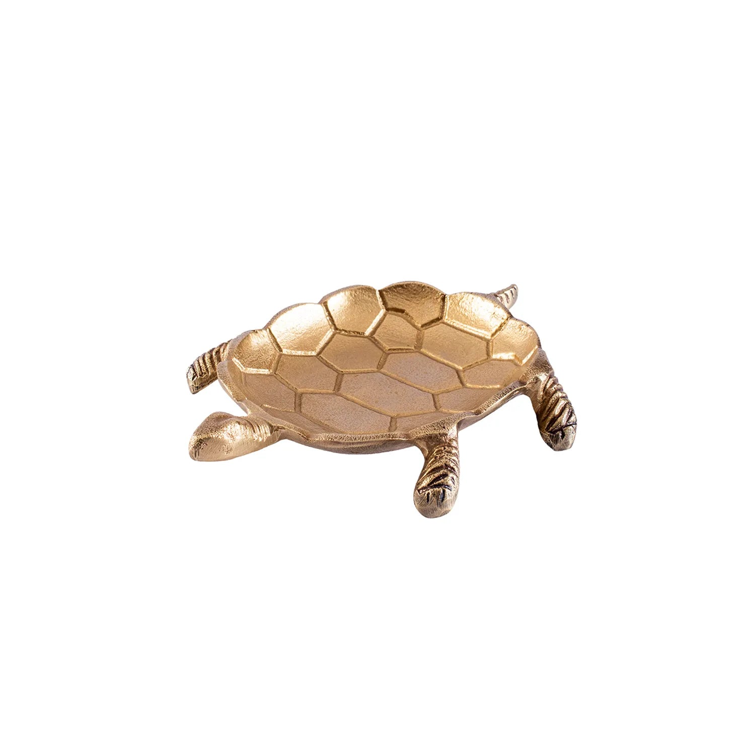 SNACK BOWL TURTLE ANTIQUE BRASS