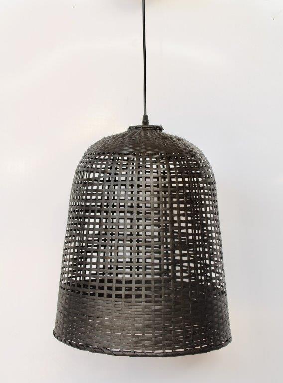 Black Rattan Chandelier