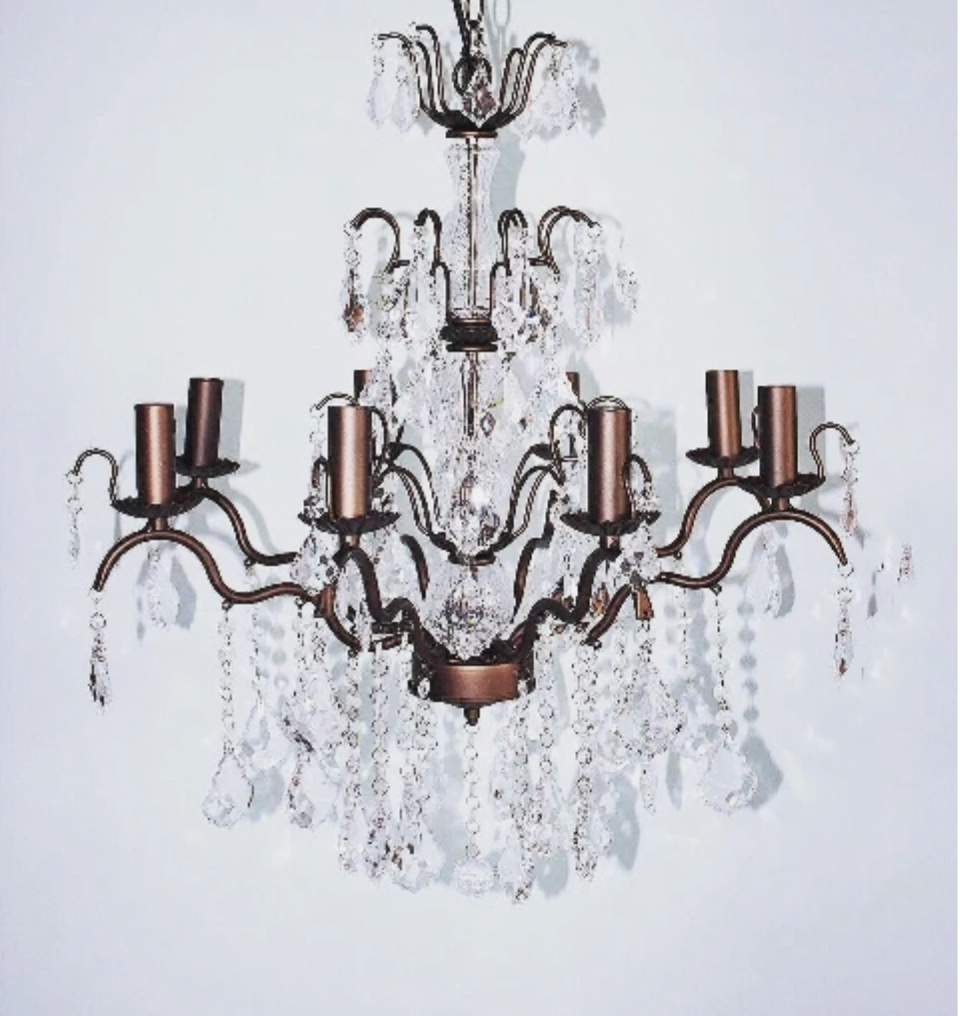 Bronze Crystal Chandelier - NetDécor