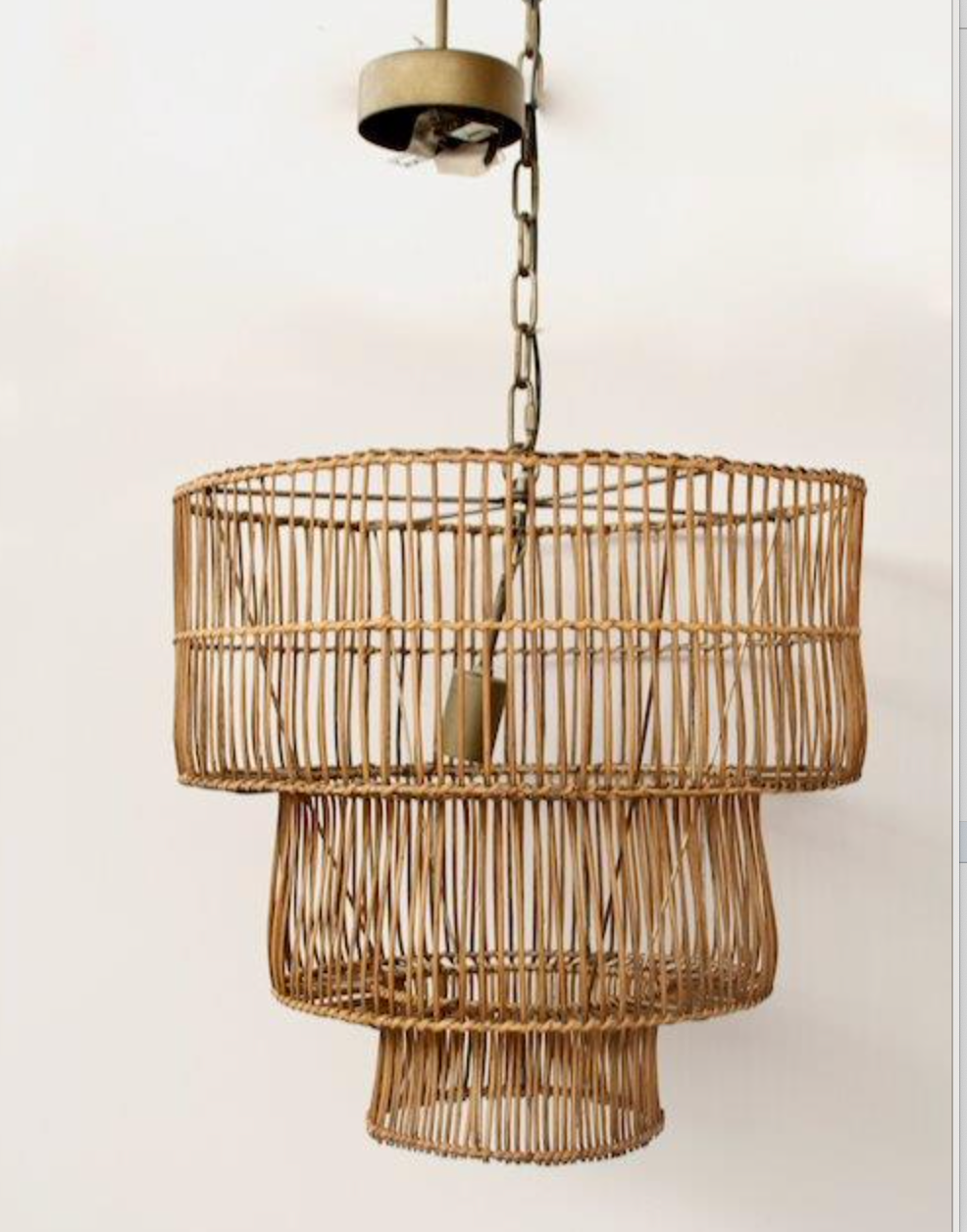 RATTAN 3 TIER HANGING LIGHT - NetDécor