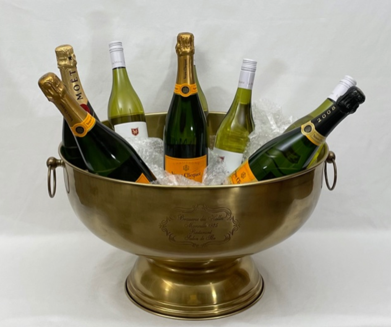 BOWL CHAMPAGNE FRENCH XXL ANTIQUE BRASS - NetDécor