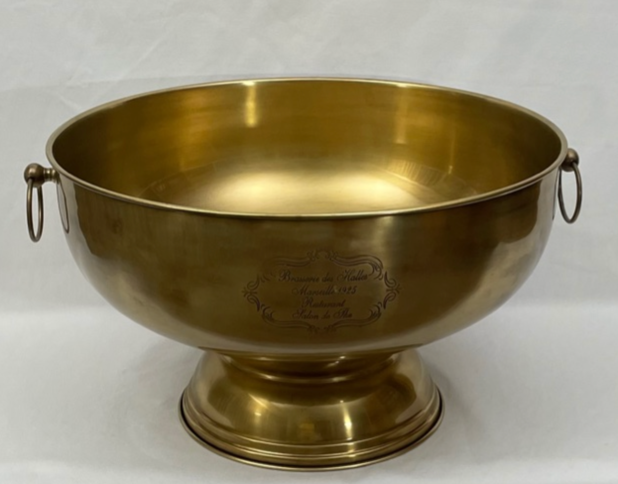 BOWL CHAMPAGNE FRENCH XXL ANTIQUE BRASS - NetDécor
