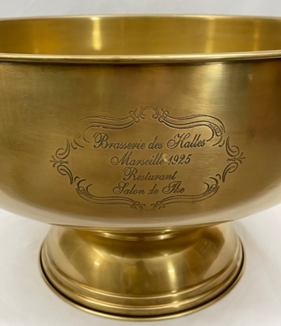 BOWL CHAMPAGNE FRENCH XXL ANTIQUE BRASS - NetDécor